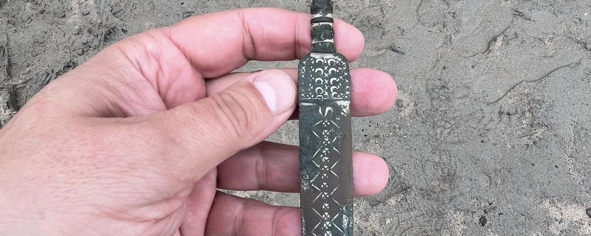 Uma adaga da cultura de Hallstatt encontrada na costa do Báltico - Sputnik Brasil, 1920, 20.10.2025