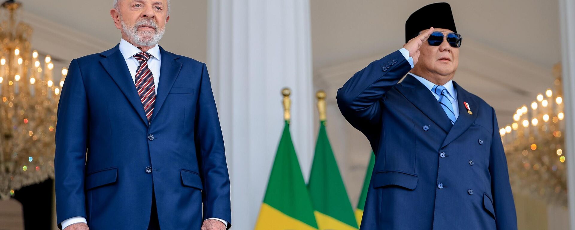 Cerimônia oficial de chegada ao Palácio Merdeka - Sputnik Brasil, 1920, 23.10.2025