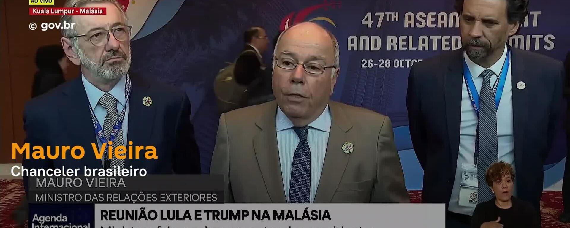 Reunião entre Lula e Trump ocorre em uma atmosfera amigável, diz Mauro Vieira - Sputnik Brasil, 1920, 26.10.2025