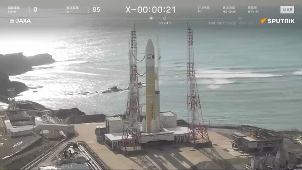 Foguete portador japonês da nova geração é lançado do centro espacial de Tanegashima - Sputnik Brasil