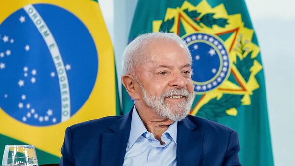O presidente do Brasil, Luiz Inácio Lula da Silva, durante cerimônia no Palácio do Planalto, em Brasília (DF), em setembro de 2025 - Sputnik Brasil