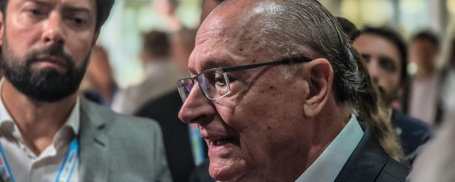 O vice-presidente Geraldo Alckmin (PSB) durante o lançamento de núcleo do Programa de Qualificação para Exportação (PEIEX), em São Caetano do Sul. 31 de outubro de 2025 - Sputnik Brasil, 1920, 31.10.2025