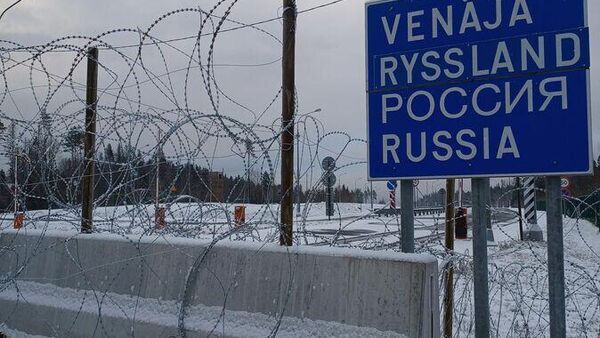 Posto de controle bloqueado na fronteira da Finlândia com a Rússia - Sputnik Brasil