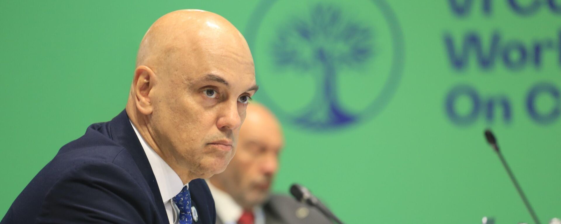 O ministro do Supremo Tribunal Federal (STF) Alexandre de Moraes durante evento oficial em outubro de 2025 - Sputnik Brasil, 1920, 03.11.2025