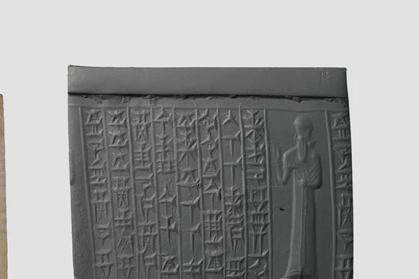 Selo babilônico feito de calcedônia, datado de aproximadamente o século XIV a.C., Turquia Selo babilônico feito de calcedônia, datado de aproximadamente o século XIV a.C., Turquia - Sputnik Brasil