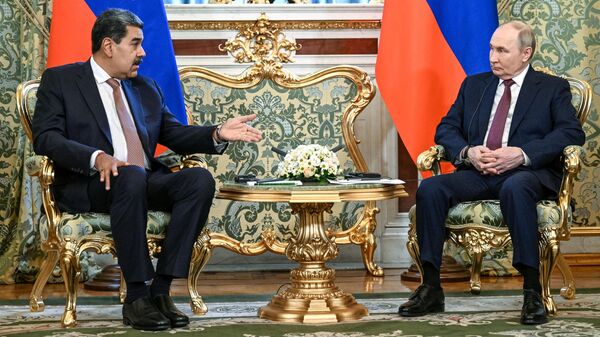 O presidente da Venezuela, Nicolás Maduro, em encontro com o presidente da Rússia, Vladimir Putin, em 2025 - Sputnik Brasil