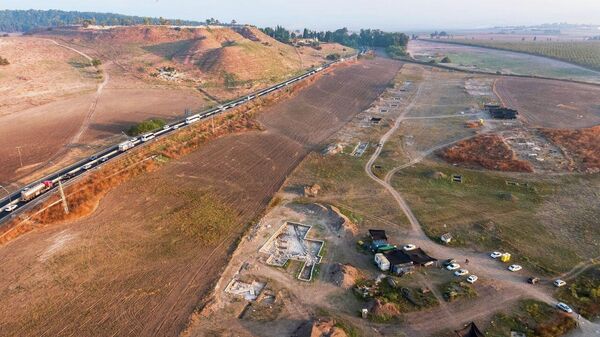 A escavação perto de Tel Megido, Israel. - Sputnik Brasil