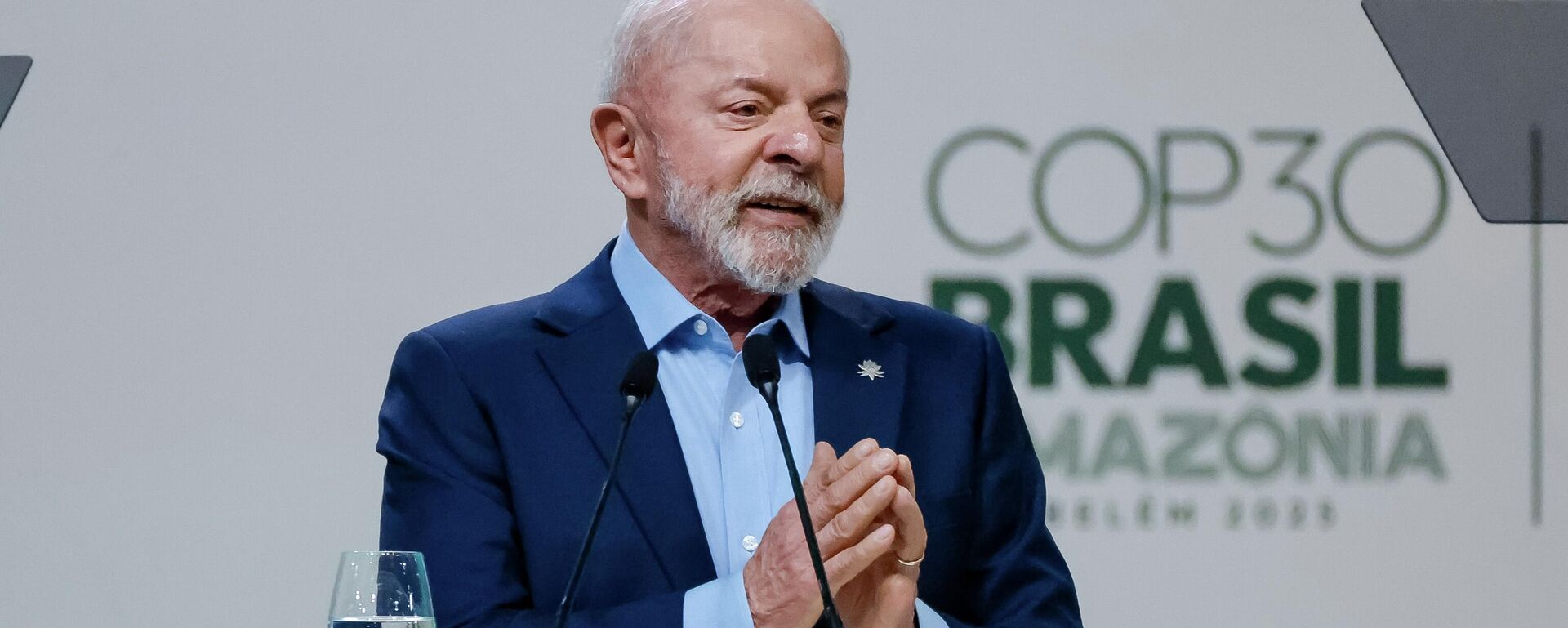 O presidente do Brasil, Luiz Inácio Lula da Silva, durante a abertura da Sessão Plenária da Cúpula do Clima (COP30), em novembro de 2025 - Sputnik Brasil, 1920, 07.11.2025