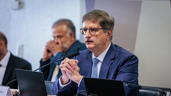 O procurador-Geral da República, Paulo Gonet, durante sabatina no Senado para recondução ao cargo, em novembro de 2025 - Sputnik Brasil