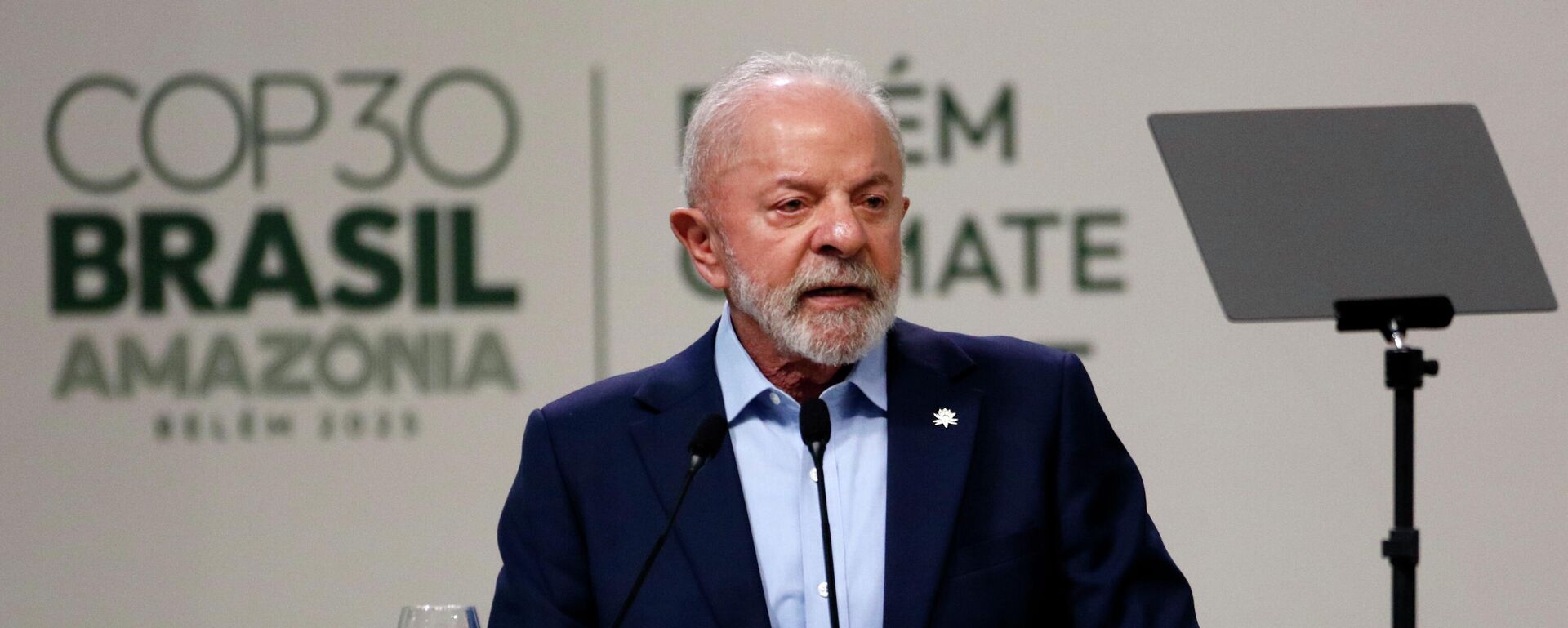 O presidente do Brasil, Luiz Inácio Lula da Silva, fala durante Plenária Geral dos Líderes na Cúpula do Clima de Belém, em novembro de 2025 - Sputnik Brasil, 1920, 13.11.2025