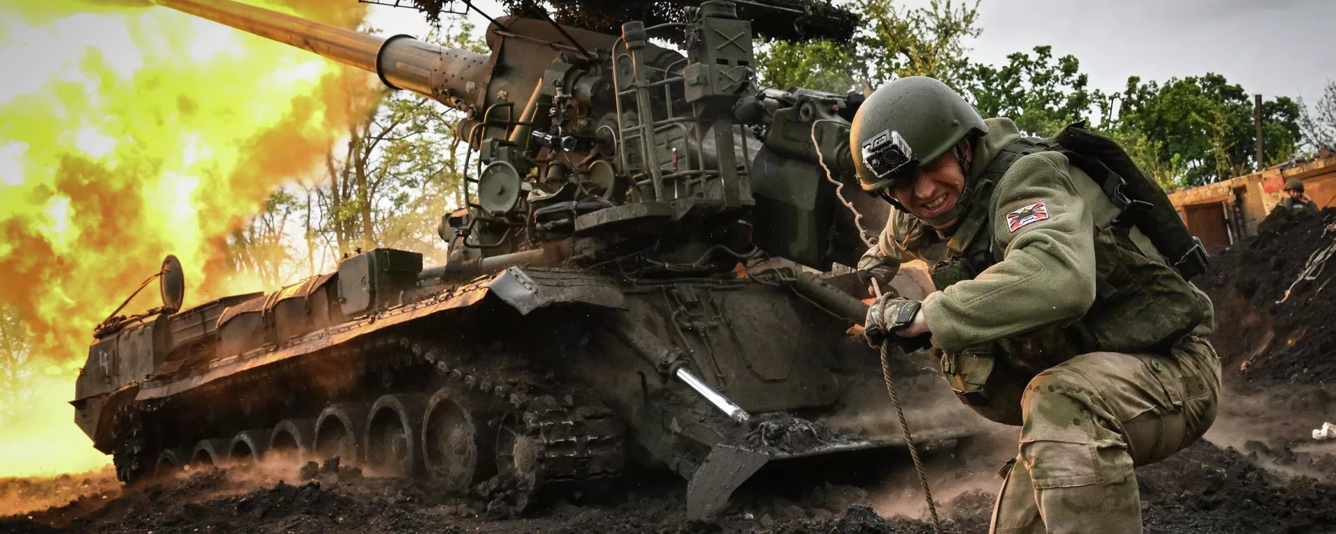 Soldados russos na zona da operação militar especial na Ucrânia. Soldados russos na zona da operação militar especial na Ucrânia. - Sputnik Brasil, 1920, 09.07.2026