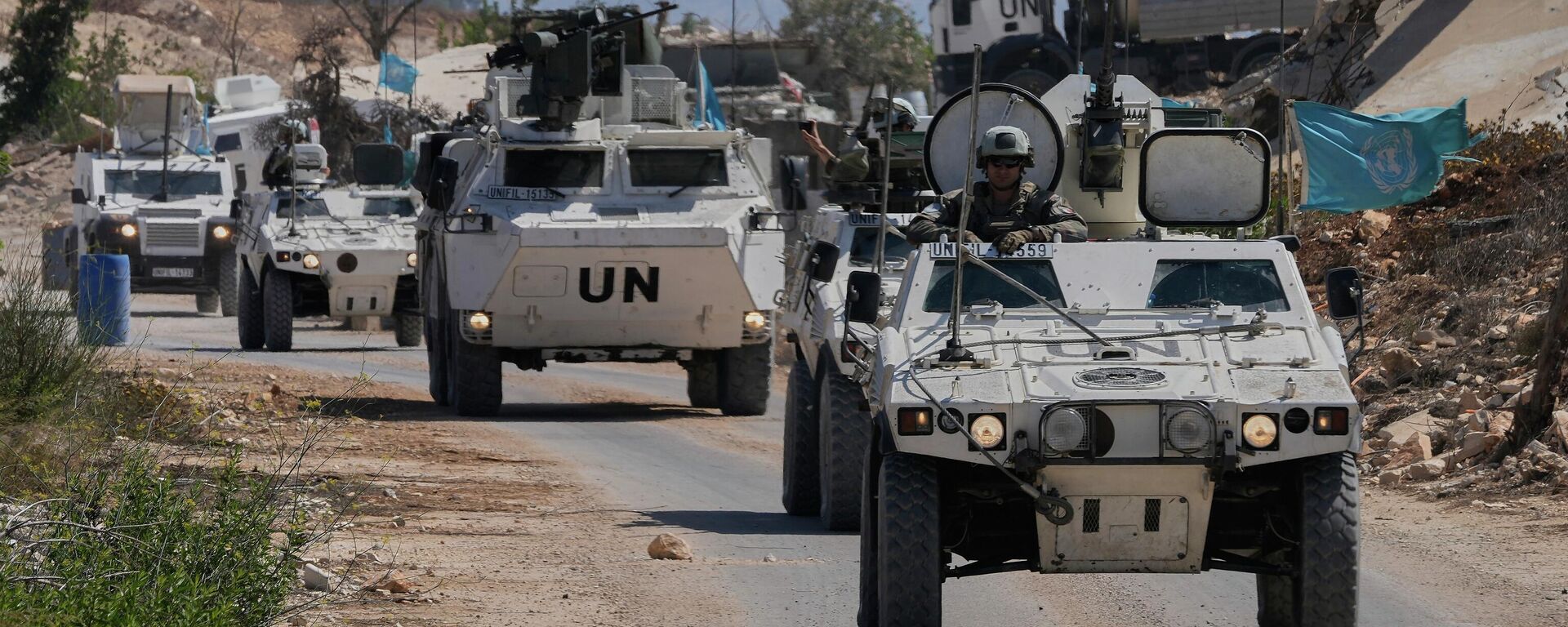 Tropas de paz da ONU durante patrulha no Líbano, em agosto de 2020 - Sputnik Brasil, 1920, 16.11.2025