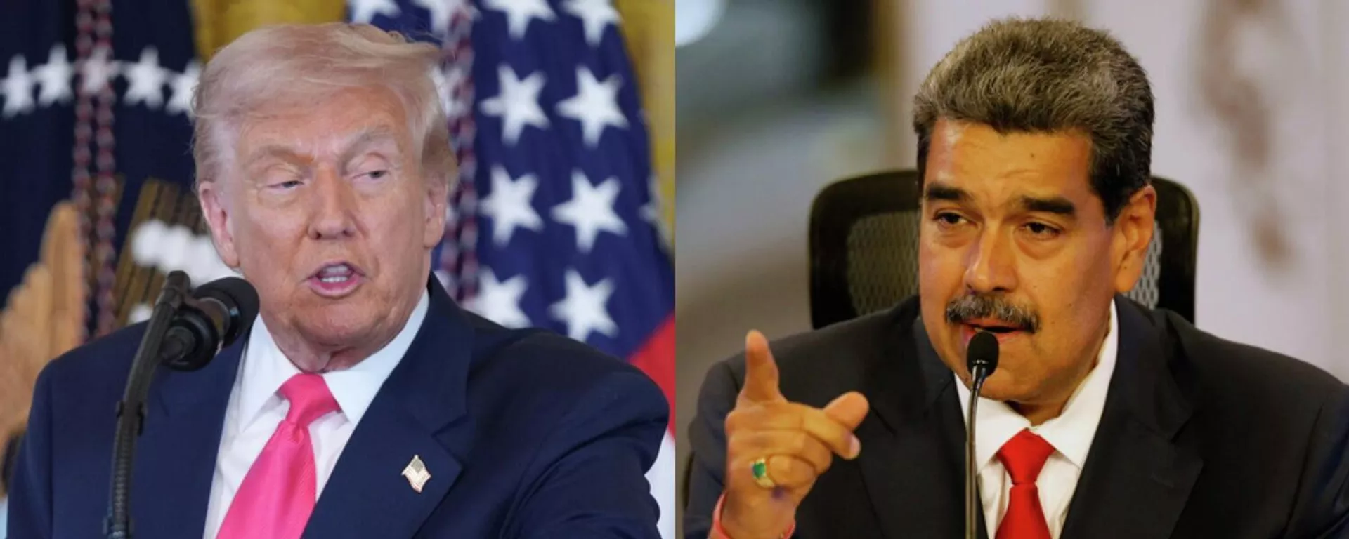 Los presidentes de EEUU Venezuela, Donald Trump y Nicolás Maduro  - Sputnik Brasil, 1920, 16.11.2025