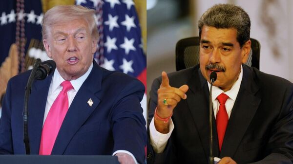 Los presidentes de EEUU Venezuela, Donald Trump y Nicolás Maduro  - Sputnik Brasil