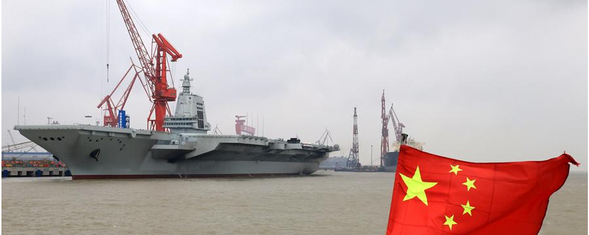 Captura de tela do porta-aviões chinês Fujian. - Sputnik Brasil, 1920, 17.11.2025
