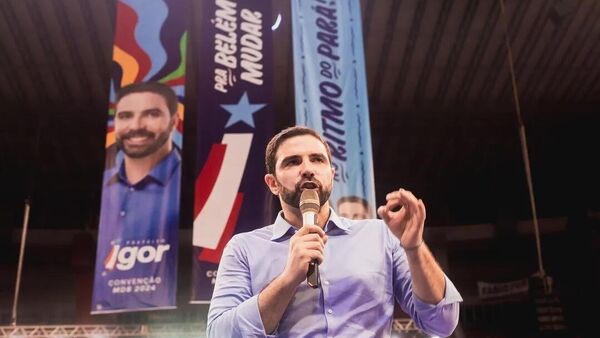 Prefeito de Belém, Igor Normando (MDB), em 28 de outubro de 2024 - Sputnik Brasil