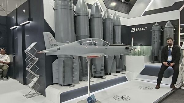 O drone de reconhecimento russo Supercam S350, - Sputnik Brasil