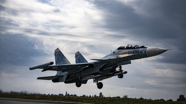 O caça Su-30SM2 russo - Sputnik Brasil