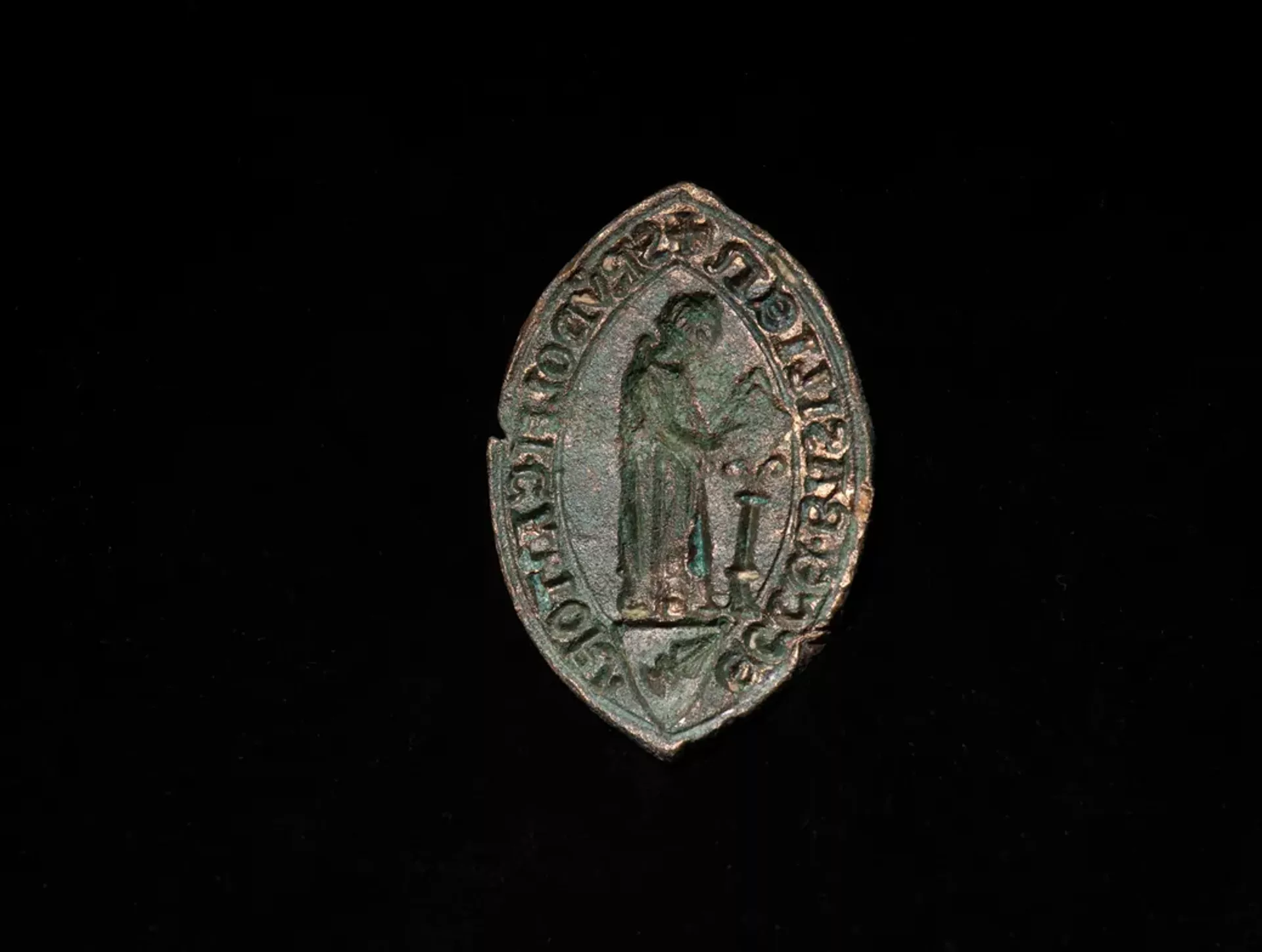 Selo medieval feito de latão do cantor da catedral de Basileia Rudolf Kruft - Sputnik Brasil, 1920, 25.11.2025