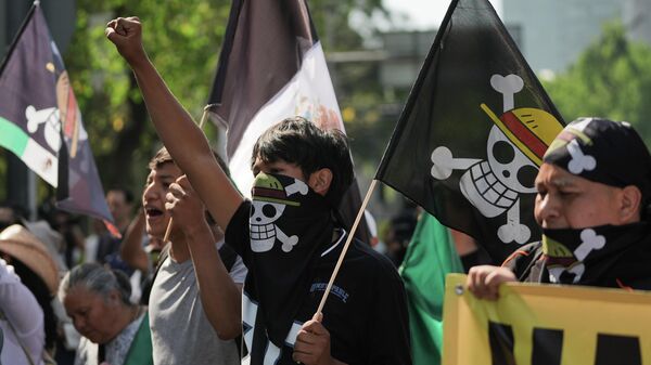 Protestos na Cidade do México. - Sputnik Brasil