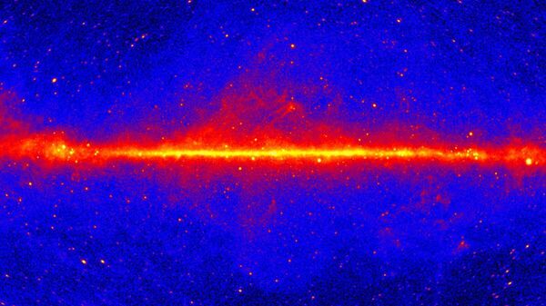 O centro galáctico em raios gama, visto através do telescópio espacial Fermi - Sputnik Brasil