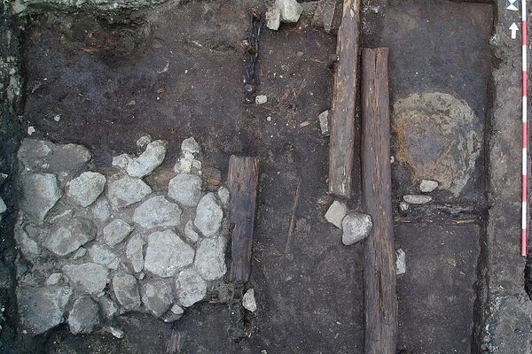 Parte de uma estrutura de secagem de milho, Trebic, Praça Karlovo - Sputnik Brasil