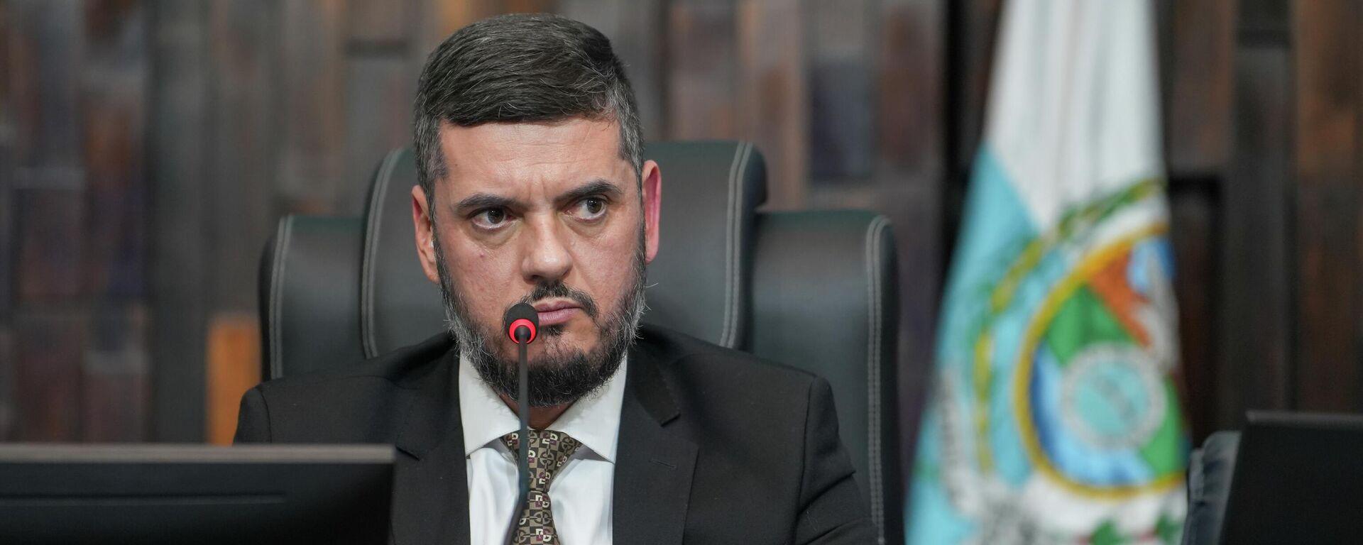 O presidente da ALERJ, Rodrigo Bacellar, durante evento da Casa, em novembro de 2025 - Sputnik Brasil, 1920, 03.12.2025