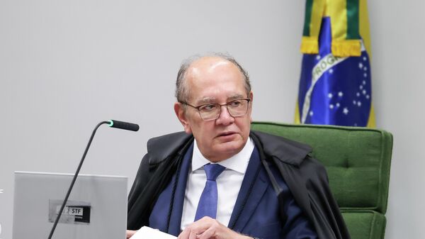 O ministro do Supremo Tribunal Federal (STF) Gilmar Mendes durante sessão da 2ª Turma da Corte, em dezembro de 2025 - Sputnik Brasil