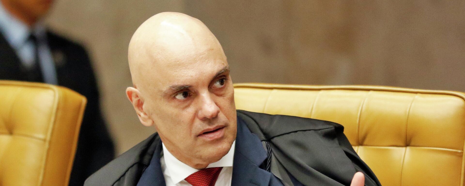 O ministro Alexandre de Moraes durante sessão do Supremo Tribunal Federal em 5 de dezembro de 2024 - Sputnik Brasil, 1920, 30.07.2025
