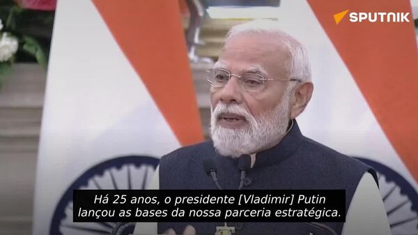 Modi: Putin lançou as bases da aliança Rússia–Índia há um quarto de século - Sputnik Brasil