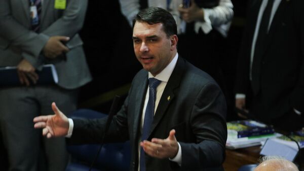 O senador Flávio Bolsonaro (PL-RJ) durante sessão do Plenário do Senado Federal - Sputnik Brasil