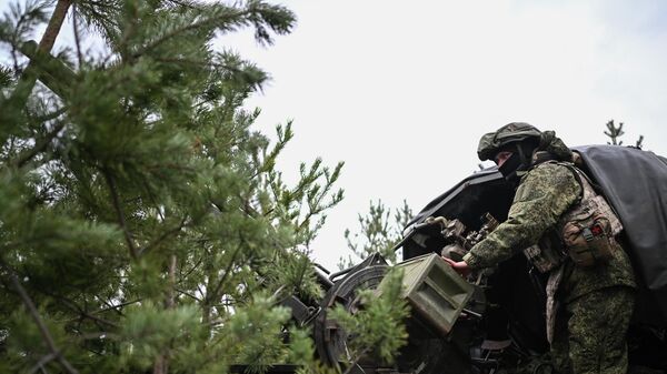 Posto de observação aérea do destacamento Bars-16 do grupo de forças Sul na direção de Seversky da operação militar especial, em 5 de dezembro de 2025 - Sputnik Brasil