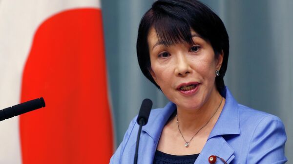 A atual primeira-ministra japonesa Sanae Takaichi - Sputnik Brasil