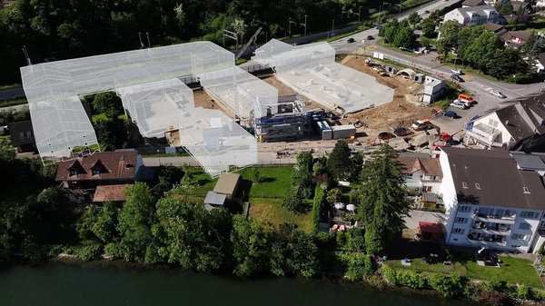 Visualização do complexo de edifícios romanos às margens do rio Limmat no século I d.C. - Sputnik Brasil