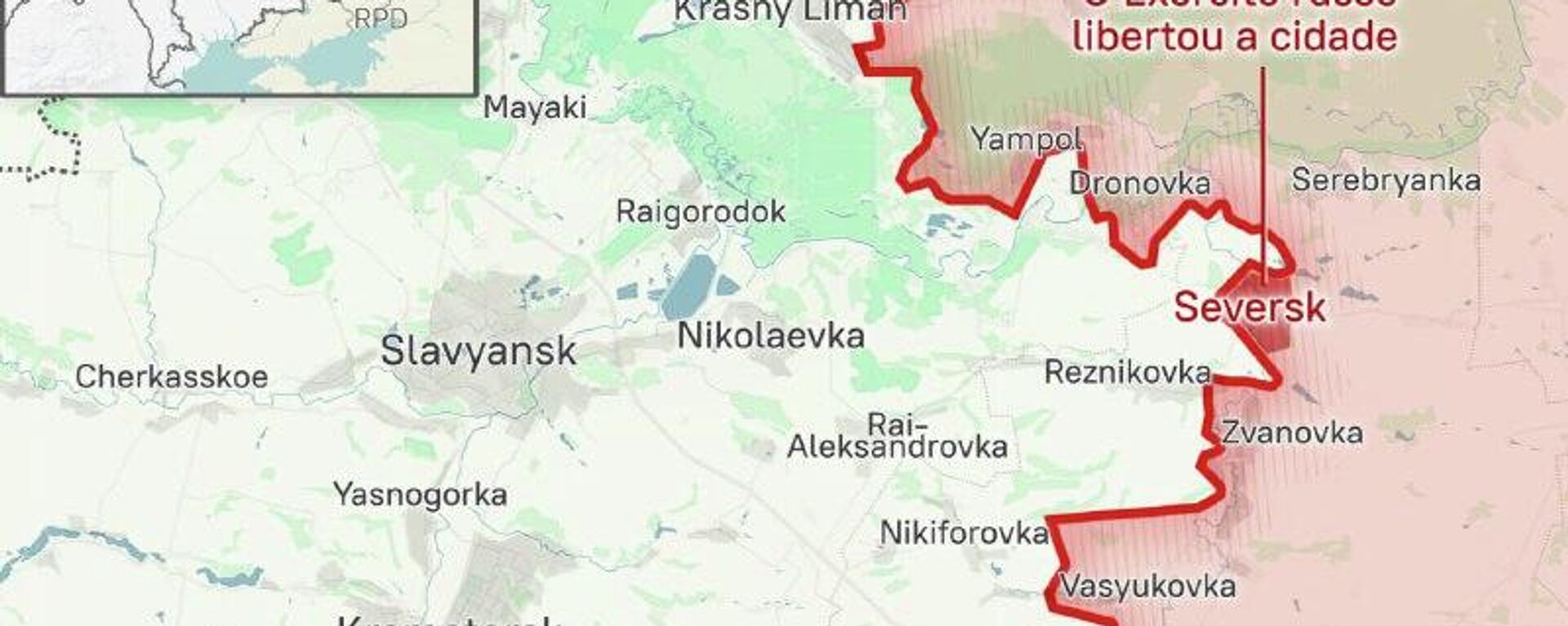 Analista: Seversk libertada tem localização estratégica para posterior libertação de mais 2 grandes cidades - Sputnik Brasil, 1920, 12.12.2025