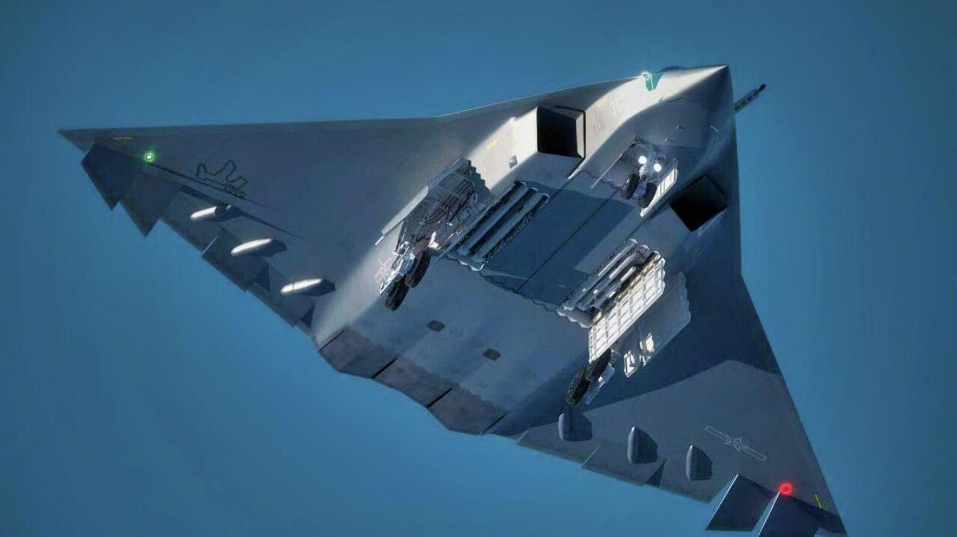 Caça chinês de sexta geração Chengdu J-36 Caça chinês de sexta geração Chengdu J-36 - Sputnik Brasil, 1920, 15.12.2025