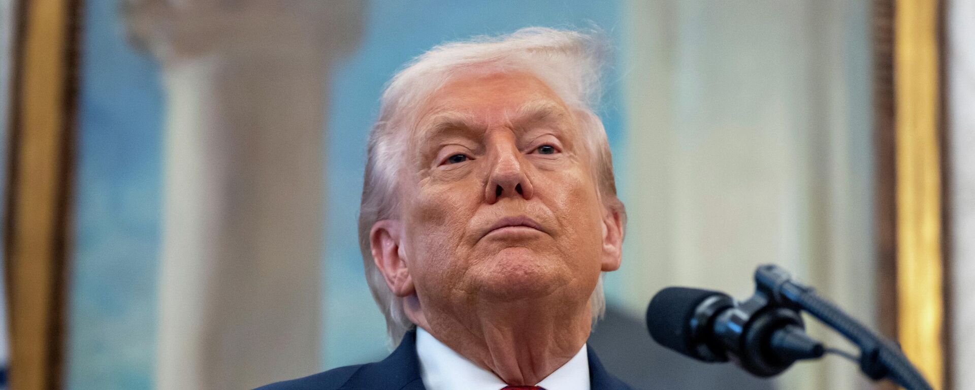 O presidente dos Estados Unidos, Donald Trump, durante evento na Casa Branca, em dezembro de 2025 - Sputnik Brasil, 1920, 16.12.2025