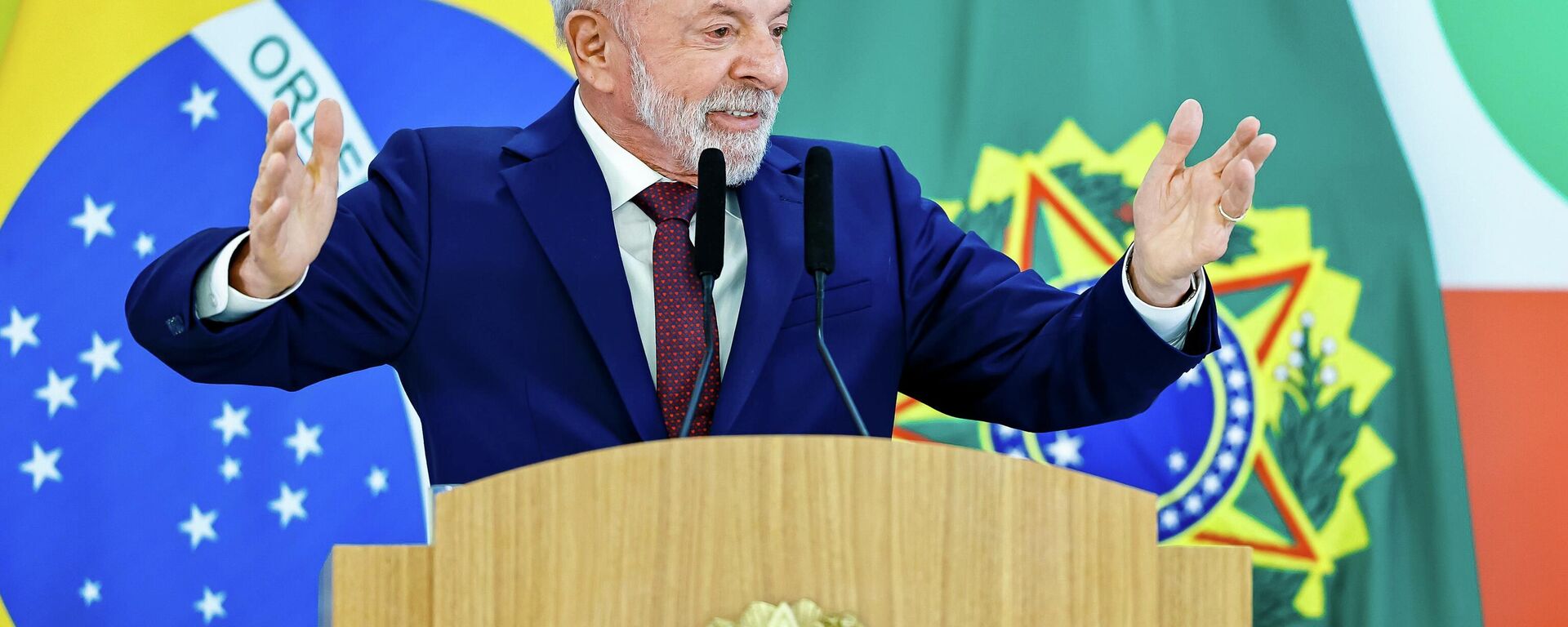 Presidente da República, Luiz Inácio Lula da Silva, durante entrevista coletiva à imprensa. Palácio do Planalto. Brasília (DF) - Sputnik Brasil, 1920, 18.12.2025