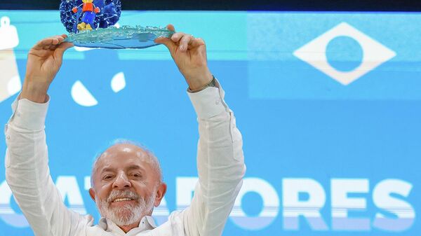 Presidente da República, Luiz Inácio Lula da Silva, durante cerimônia alusiva à ExpoCatadores 2025  - Sputnik Brasil