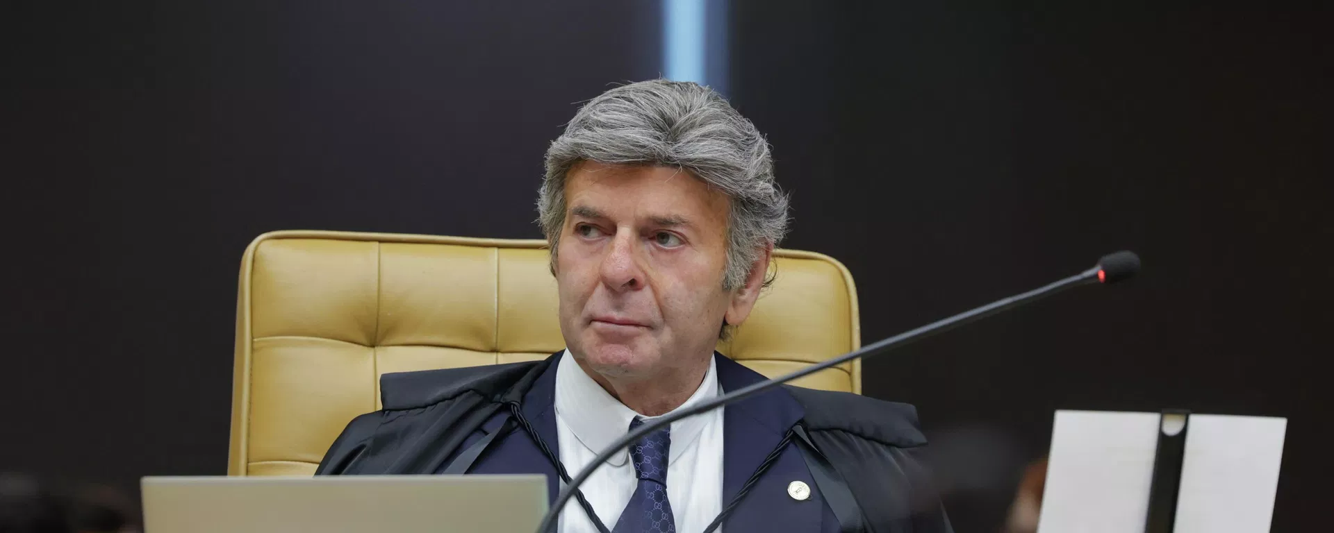 O ministro do Supremo Tribunal Federal (STF) Luiz Fux durante sessão de encerramento do ano judiciário de 2025 O ministro do Supremo Tribunal Federal (STF) Luiz Fux durante sessão de encerramento do ano judiciário de 2025 - Sputnik Brasil, 1920, 28.09.2026