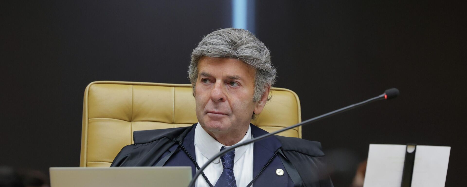 O ministro do Supremo Tribunal Federal (STF) Luiz Fux durante sessão de encerramento do ano judiciário de 2025 O ministro do Supremo Tribunal Federal (STF) Luiz Fux durante sessão de encerramento do ano judiciário de 2025 - Sputnik Brasil, 1920, 19.12.2025