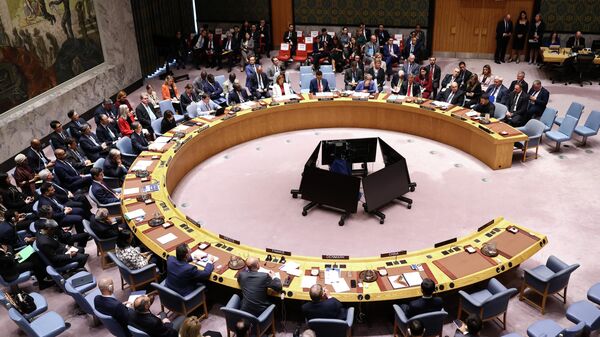 Reunião do Conselho de Segurança da ONU, em setembro de 2025 - Sputnik Brasil