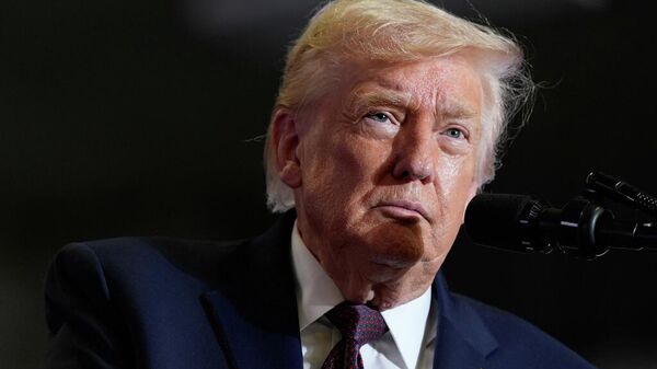 O presidente dos Estados Unidos, Donald Trump, durante aparição pública, em dezembro de 2025 - Sputnik Brasil