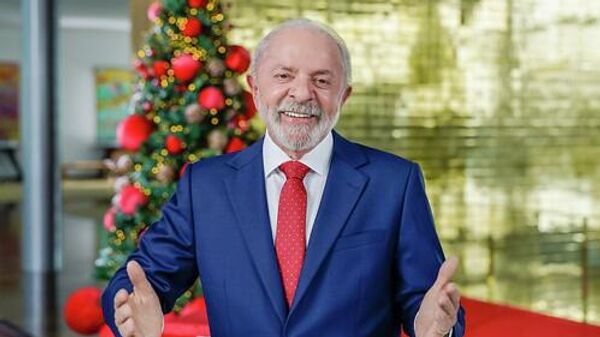 Presidente da República, Luiz Inácio Lula da Silva, durante pronunciamento à nação por ocasião do Natal e do Ano Novo. Palácio da Alvorada. Brasília (DF) - Brasil - Sputnik Brasil