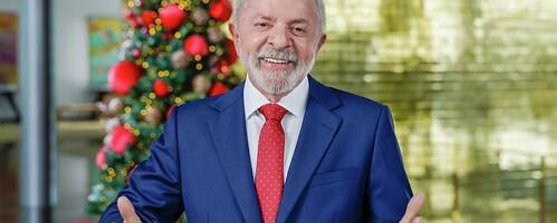 Presidente da República, Luiz Inácio Lula da Silva, durante pronunciamento à nação por ocasião do Natal e do Ano Novo. Palácio da Alvorada. Brasília (DF) - Brasil - Sputnik Brasil, 1920, 24.12.2025