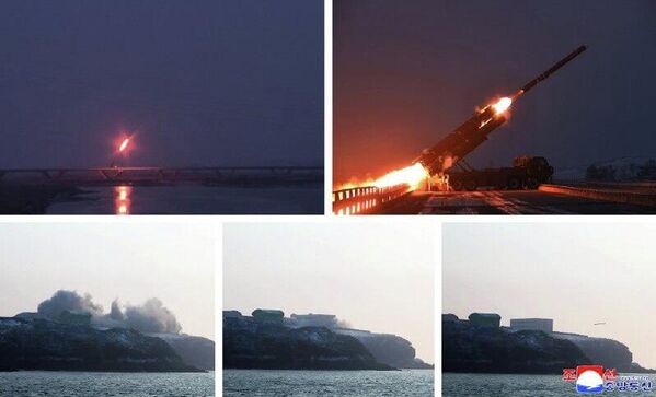 Kim Jong-un acompanha exercício de lançamento de mísseis de cruzeiro de longo alcance - Sputnik Brasil