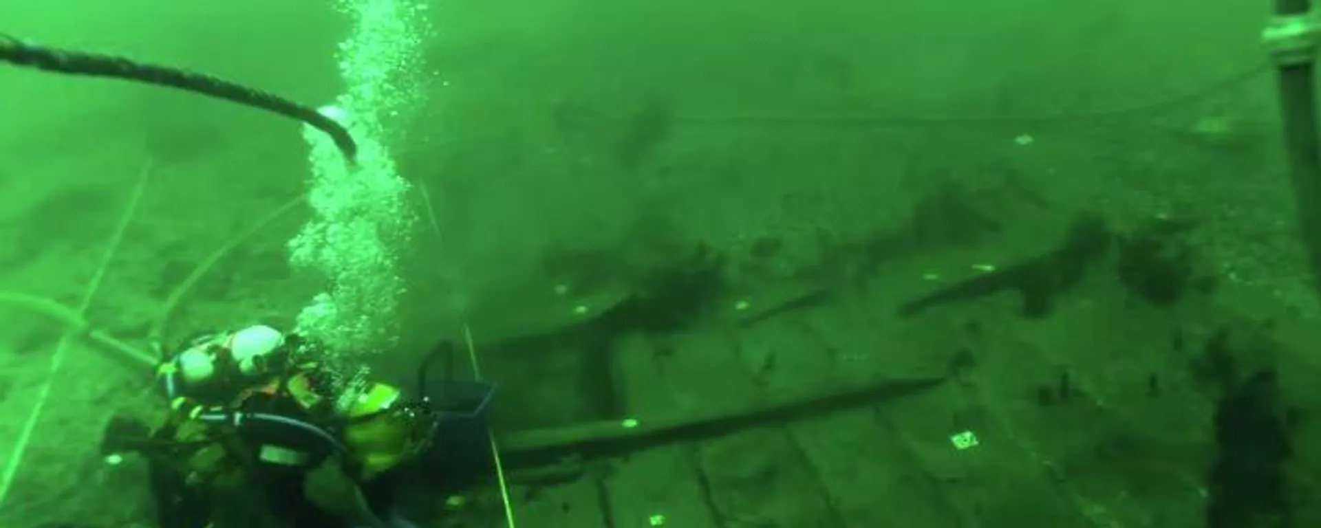 O navio de carga medieval, Svaelget 2, encontrado na Dinamarca - Sputnik Brasil, 1920, 30.12.2025