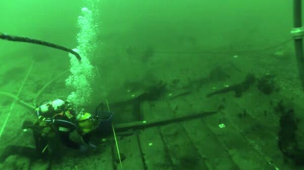 O navio de carga medieval, Svaelget 2, encontrado na Dinamarca - Sputnik Brasil