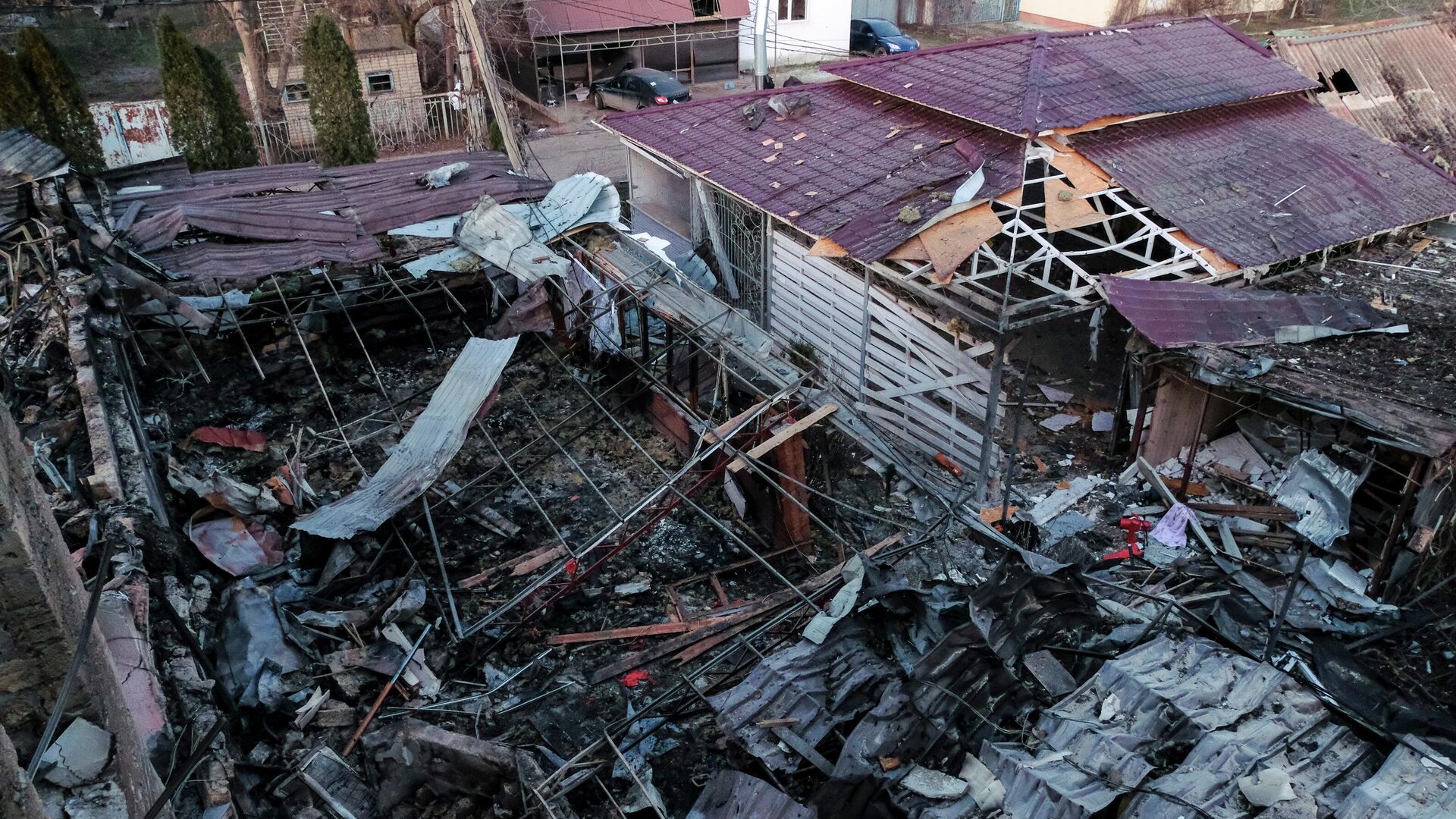 As consequências de um ataque com drones ucranianos na região de Kherson. - Sputnik Brasil, 1920, 01.01.2026