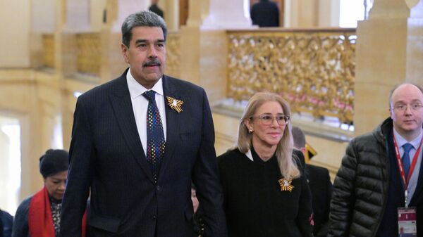 O presidente da Venezuela, Nicolás Maduro, e a primeira-dama do país, Cilia Flores, em visita à Rússia, em 2025 - Sputnik Brasil